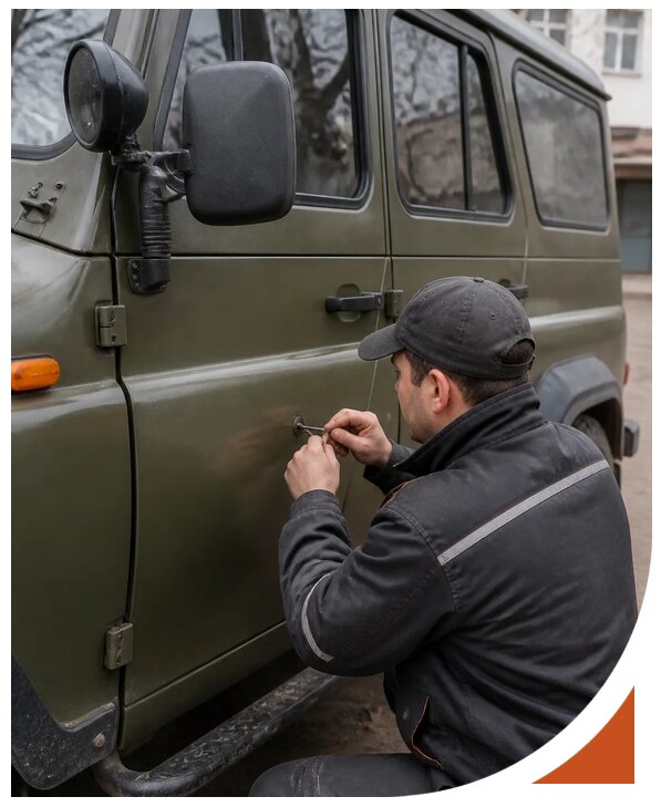 Профессиональное вскрытие автомобиля УАЗ без повреждений в Алексине